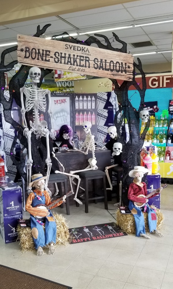 2019 Svedka Halloween Contest Winning Display